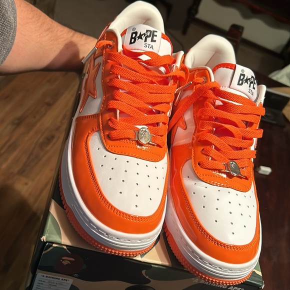 A Bathing Ape Orange “Bape sta Low” Size 12 - Picture 2 of 6